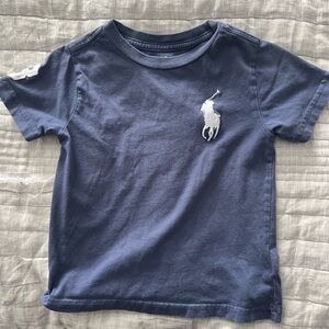 Polo by Ralph Lauren Kids Blue Tee with White Logo